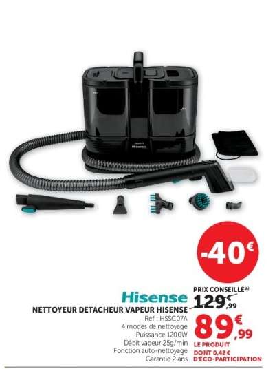 Nettoyeur Detacheur Vapeur Hisense