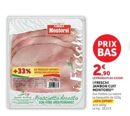 I FRESCHI JAMBON CUIT MONTORSI