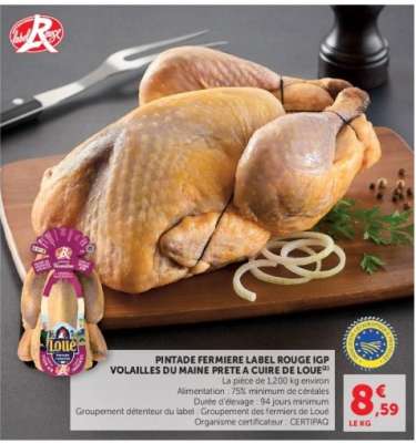 PINTADE FERMIÈRE LABEL ROUGE IGP