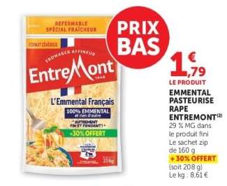 Emmental Pasteurise Rape Entremont
