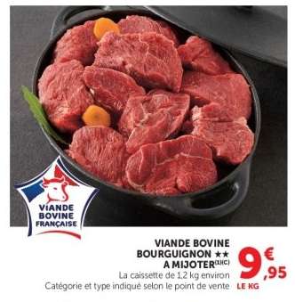 Viande Bovine : Bourguignon***