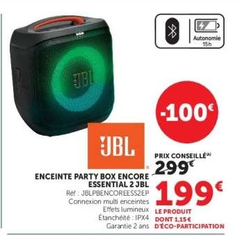 ENCEINTE PARTY BOX ENCORE ESSENTIAL 2 JBL