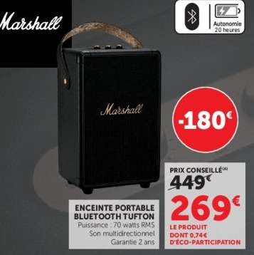 ENCEINTE PORTABLE BLUETOOTH TUFTON