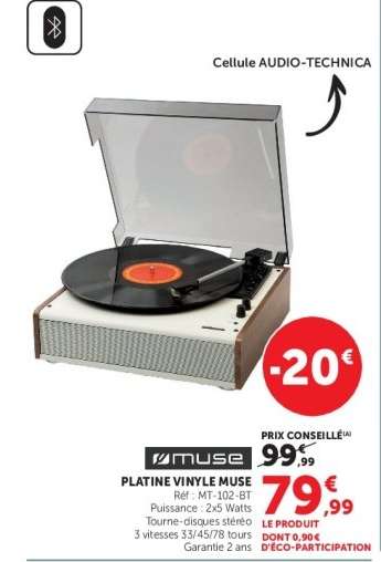 PLATINE VINYLE MUSE