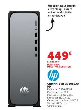 ORDINATEUR DE BUREAU HP