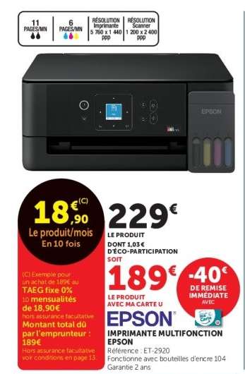 Epson Imprimante Multifonction