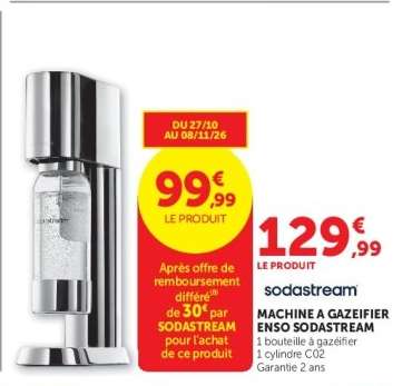 MACHINE A GAZEIFIER ENSO SODASTREAM