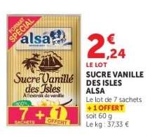 Sucre Vanillé des Isles "Alsa"