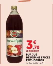 PUR JUS DE POMME EPICEE ROTHGERBER