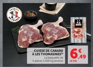 CUISSE DE CANARD À LES THOMASINES