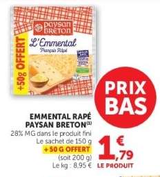 EMMENTAL RÂPÉ "PAYSAN BRETON"