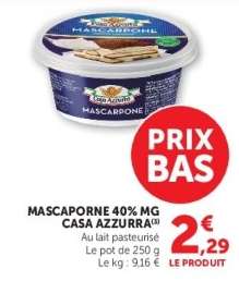 Mascarpone 40% MG Casa Azzurra