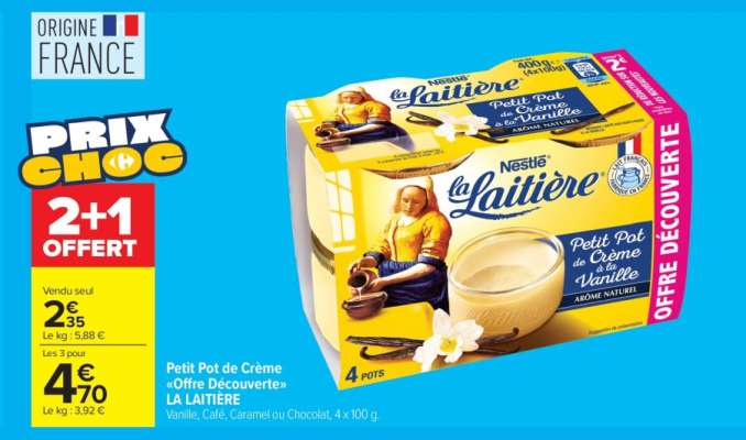Petit Pot de Crème "Offre Découverte" LA LAITIÈRE