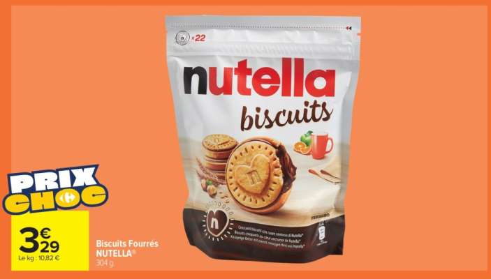 Biscuits Fourrés NUTELLA®