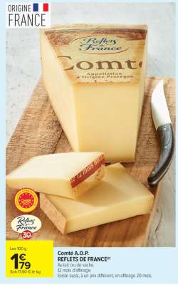 Comté A.O.P. REFLETS DE FRANCE