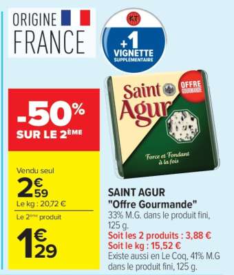 SAINT AGUR "Offre Gourmande"