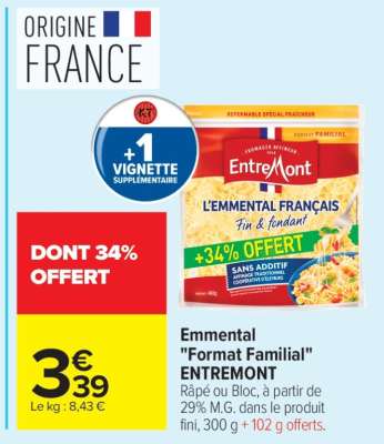 Emmental "Format Familial" ENTREMONT