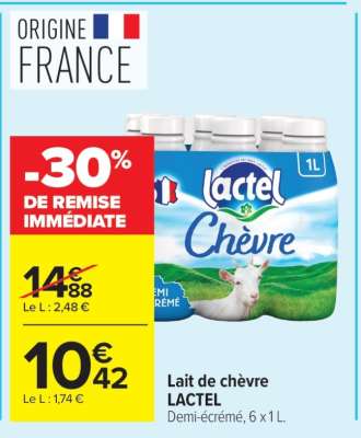 Lait De Chèvre Lactel