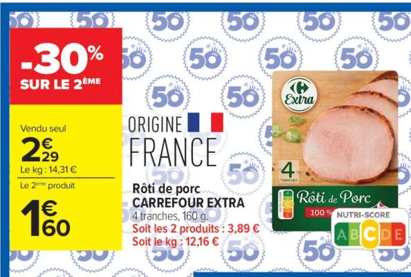 Rôti de Porc Carrefour Extra