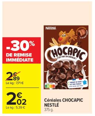 Céréales Chocapic Nestle
