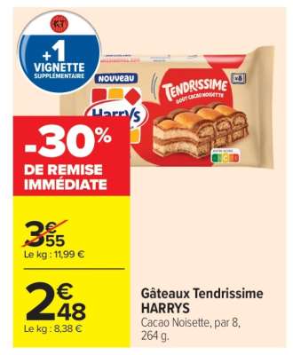 Gâteaux Tendrissime HARRYS