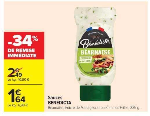 Sauces BENEDICTA