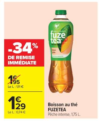 Boisson au thé "FuzeTea"
