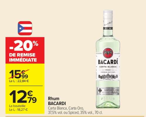 Rhum BACARDI