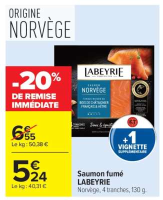 SAUMON FUMÉ LABEYRIE