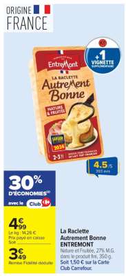 La Raclette Autrement Bonne ENTREMONT