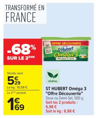 ST HUBERT Oméga 3 
"Offre Découverte"