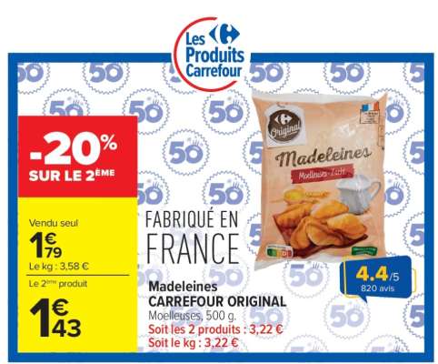 Madeleines CARREFOUR ORIGINAL
