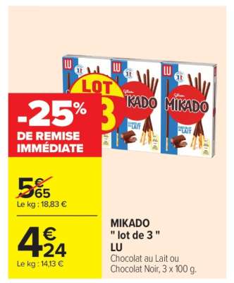 MIKADO "lot de 3" LU