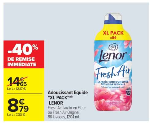 Adoucissant liquide "XL PACK"(d) LENOR