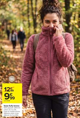 Veste fluffy femme