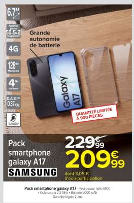 PACK SMARTPHONE GALAXY A17