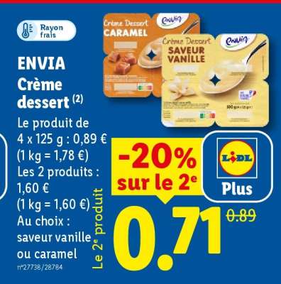 ENVIA Crème dessert