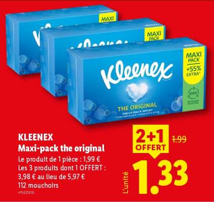 KLEENEX Maxi-pack the original
