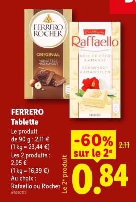 FERRERO Tablette