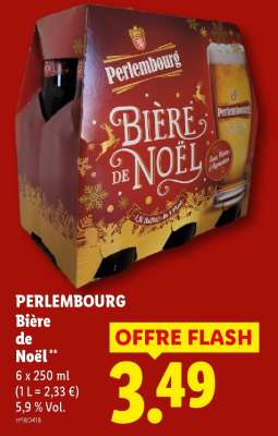 PERLEMBOURG Bière de Noël