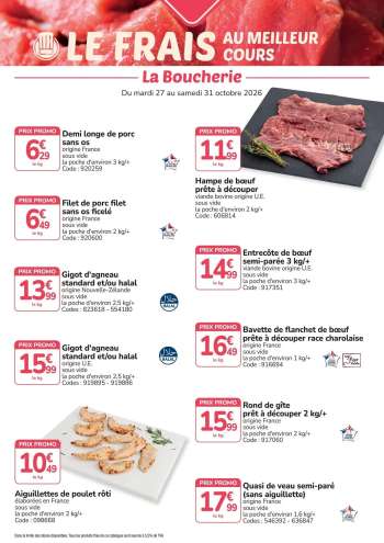 Catalogue Promocash - 27/10/2026 - 31/10/2026.