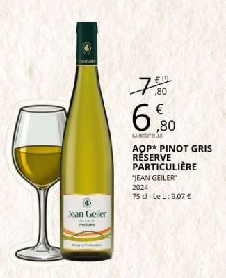 AOP* Pinot Gris Réserve Particulière