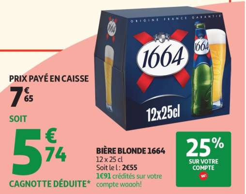 Bière Blonde 1664