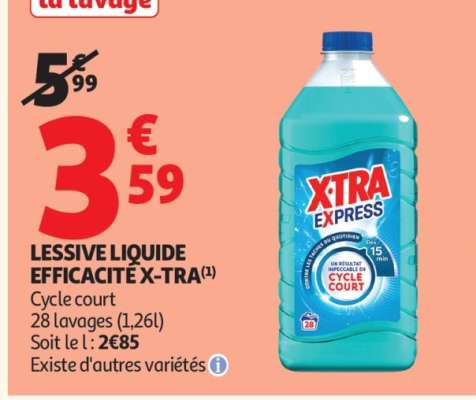 LESSIVE LIQUIDE EFFICACITE X-TRA