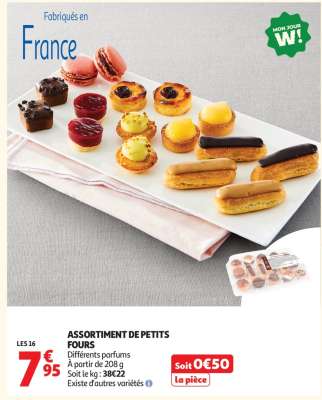 ASSORTIMENT DE PETITS FOURS