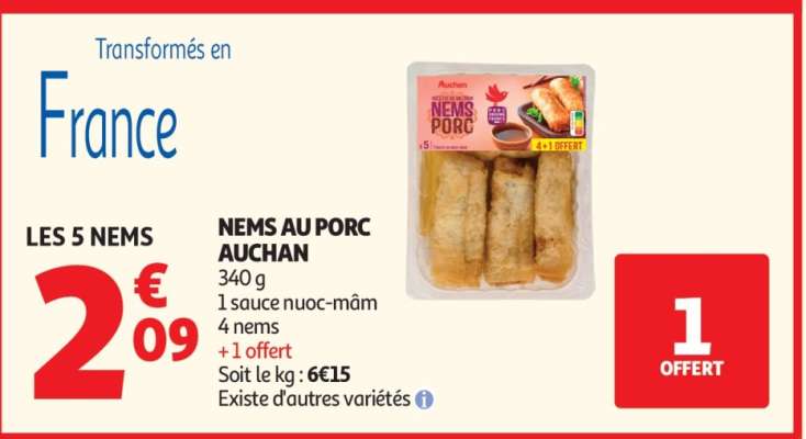 Nems Au Porc Auchan