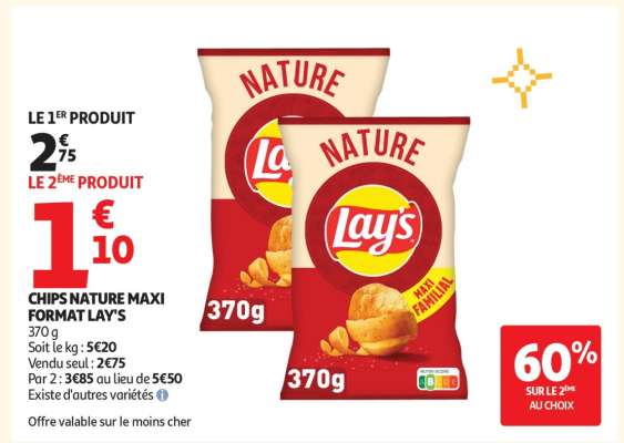 Chips Nature Maxi Format Lay's
