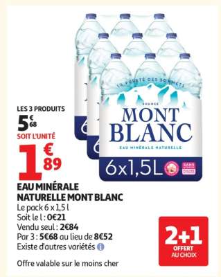 Eau Minérale Naturelle Mont Blanc
