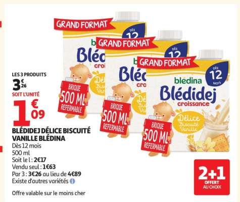 BLÉDIDEJ DÉLICE BISCUITÉ VANILLE BLÉDINA