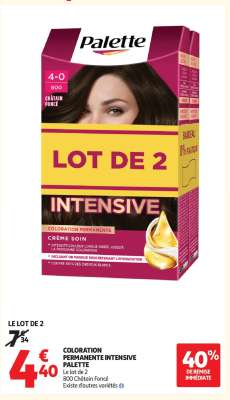 COLORATION PERMANENTE INTENSIVE PALETTE
